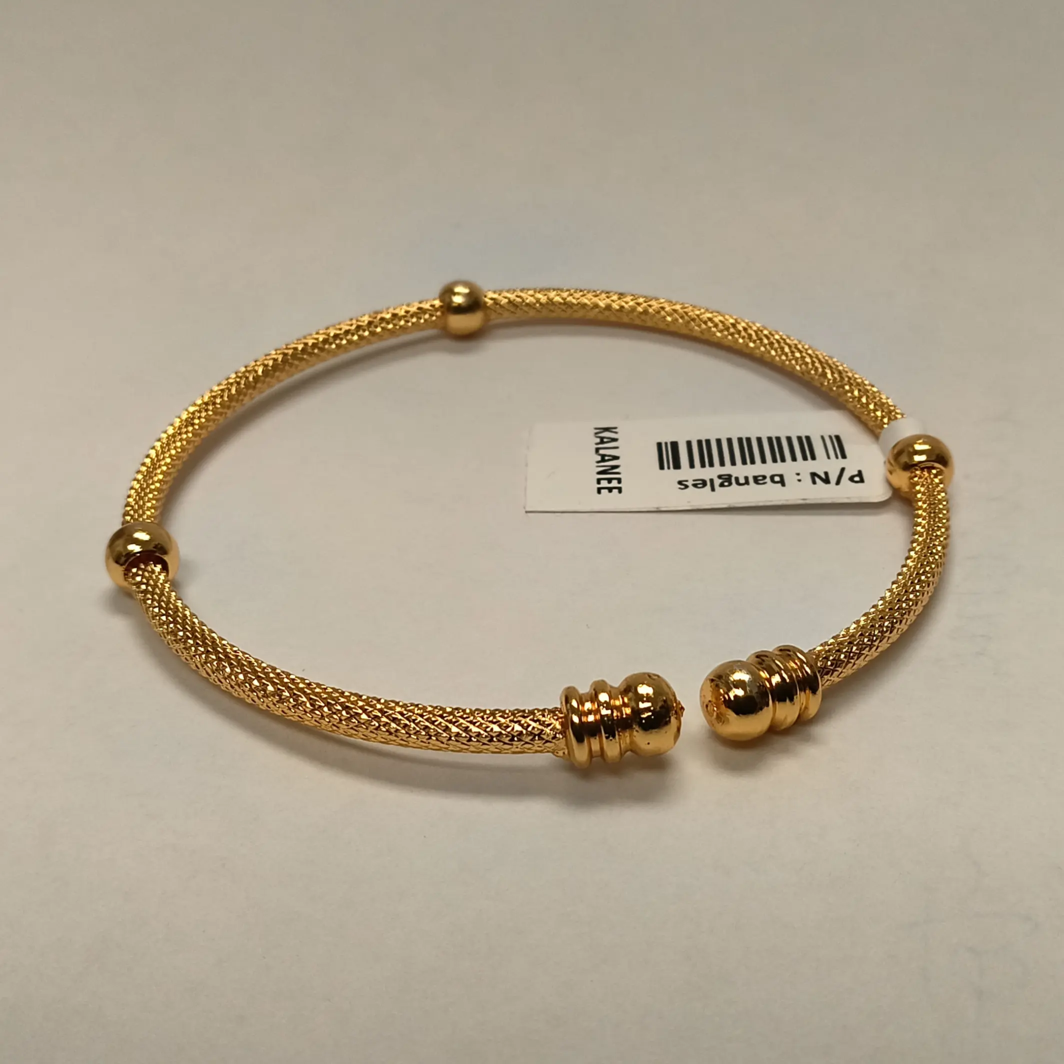 Gilded Single Gold Bangle (Size 2.8")