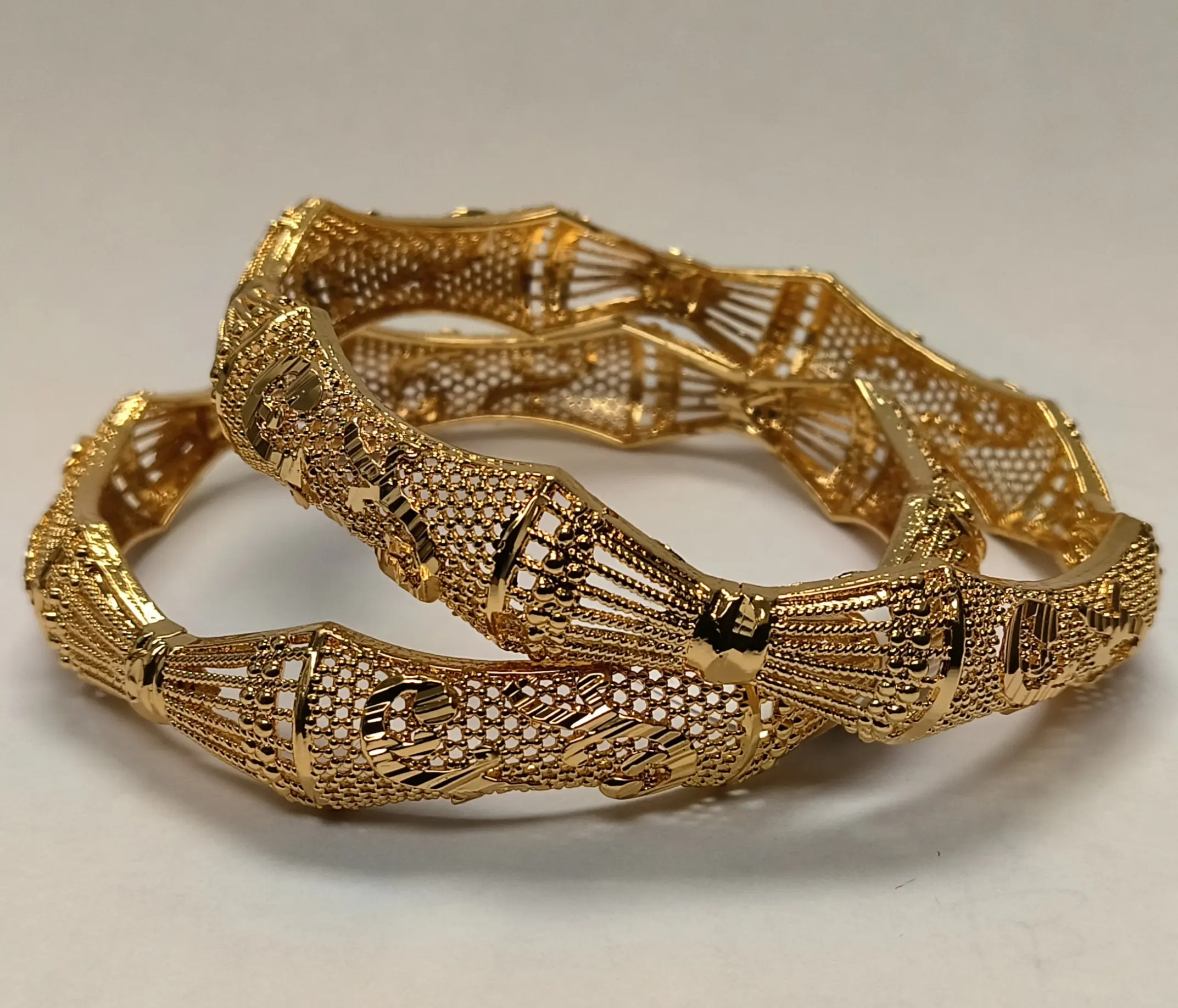 Modular Gold Plated 2 Bangles