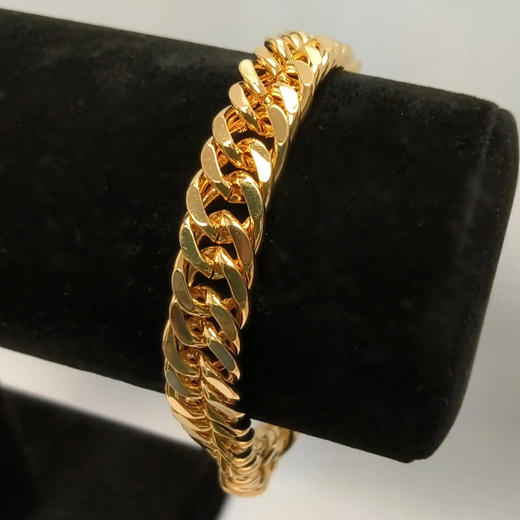 Cuban Link Gold Plated Chain Bracelet