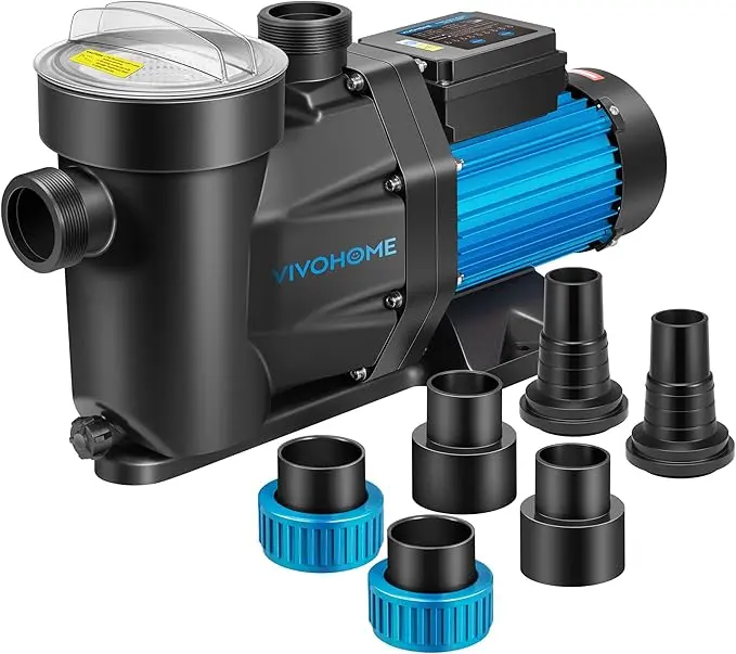 VIVOHOME 1.5 HP 6360 GPH Self-Priming Pool Pump w/Timer